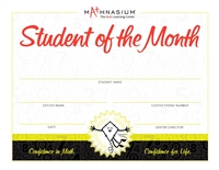 Student of the Month Certificates