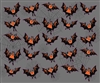 Halloween Bats - Stickers