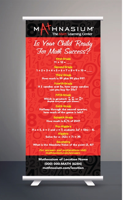 Child Ready-Vertical Banners-RED