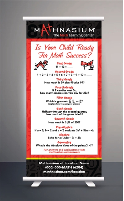 Child Ready Vertical Banners-WHITE