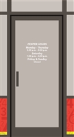 Center Hours for Door