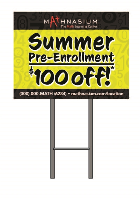 2024-Summer Pre-Enroll Yard Sign