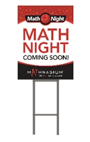 Yard Sign Math Night Coming Soon