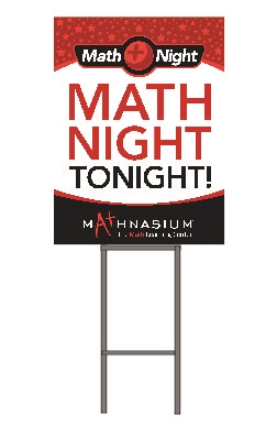 Yard Sign Math Night Tonight