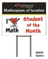 Yard Sign Student of the Month