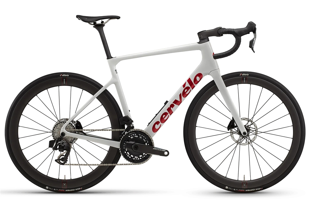 Cervelo Caledonia 5 Force AXS | 2026 | Vanilla Cherry | Cervelo roubaix inspired endurance road bike | Premium UK Cervelo stockist, contact us for competitive pricing.