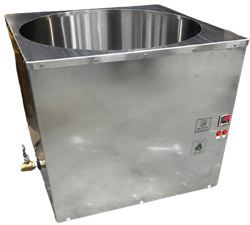 Primo 500 lb Melter: Eco-Friendly Melting Tank is the Industry's Fastest, Even Heating, Energy Efficient, Digitally Controlled 500lb (226kg) Modified Direct Heat Melter