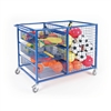 JUMBO STORAGE TROLLEY (WITH 1 FULL WIDTH BASKET & 4 1/2 WIDTH BASKETS)