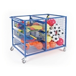 JUMBO STORAGE TROLLEY (WITH 1 FULL WIDTH BASKET & 4 1/2 WIDTH BASKETS)