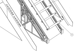 Rung Assembly with Clips  Jacobs Ladder