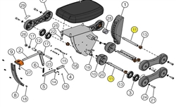 Seat Tapped Shaft SS-RW Insignia Row Life Fitness