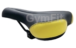 SADDLE BLACK & YELLOW INCL. SADDLE CLAMP  Life Fitness