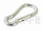 Snap Link Carabiner 3.5 inch long 3/8 inch diameter 770lb  350kg capacity Metal Spring Link