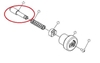 Adjuster Pin CB95 Low Row Technogym