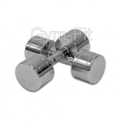 COMMERCIAL CHROME  DUMBBELLS 6KG PAIR