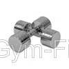 COMMERCIAL CHROME  DUMBBELLS 7KG PAIR