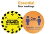 2mtr Distance Floor Sticker