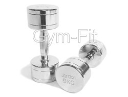 Jordan Chrome Dumbbells. 2-20KG and Vertical rack