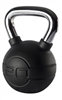 Black Rubber Coated Kettle Bell 18kg