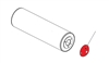 Technogym M455 M055 Leg Curl Roller End Cap