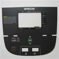 Precor P20 Treadmill Upper Overlay Keypad