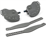 Pedal Set 9/16 Large Foot Space Ratchet Strap