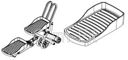 Technogym Excite 500 700 Stepper Pedal Pair ( top side only )