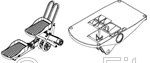 Technogym Excite 500 700 Stepper Pedal Right  ( bottom side only )