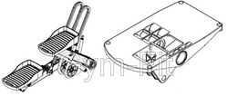 Technogym Excite 500 700 Stepper Pedal Left  ( bottom side only )