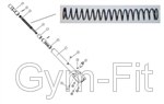 Technogym Selection Line, Leg Extension - Adjuster Lever Spring