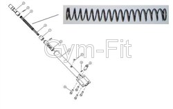 Technogym Selection Line, Leg Extension - Adjuster Lever Spring