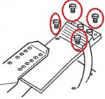 Concept2 Rower Toe Piece Screw Set of 4