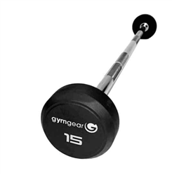 10 to 30kg Rubber Barbell Set (5 Barbells in 5kg increments)