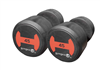 Rubber Dumbbell 45kg Pair