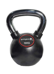 Rubber Coated / Chrome Handle Kettlebell  12kg