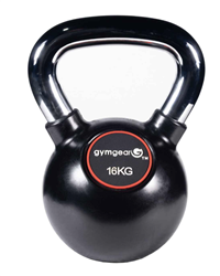 Rubber Coated / Chrome Handle Kettlebell  16Kg