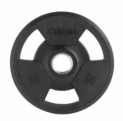 JORDAN 5kg Rubber Tri Grip Olympic Plate