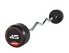 JORDAN 45kg  Rubber Barbell - Curl Bar - Red