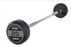 JORDAN 25kg Rubber Barbell - Straight Bar - Grey