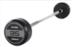 JORDAN 35kg Rubber Barbell - Straight Bar - Grey
