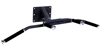 JORDAN Wall Mounted Chin Bar with aluminium ends & rubber handgrips, Black