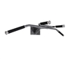 JORDAN Wall Mounted Chin Bar with aluminium ends & rubber handgrips, Grey