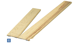 AGILITY PLANK.10" WIDE X 2.13M (7' )  WITH SIDE  RAILS + HOOKS ONE END