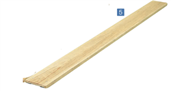 AGILITY PLANK.10" WIDE X 2.74M (9') WITH SIDE  RAILS + HOOKS ONE END