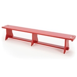 PLYTECH BALANCE BENCH   2.4M RED