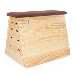 TRADITIONAL VAULTING BOX 3'4" (1.02M) TYPE A 5 SECTION WITH HIDE TOP AND WHEELING DEVICE