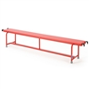 PADDED STEEL BALANCE BENCH  2M, RED