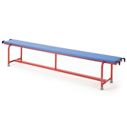 PADDED STEEL BALANCE BENCH  2M, BLUE