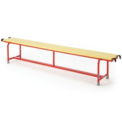 PADDED STEEL BALANCE BENCH  2M, YELLOW