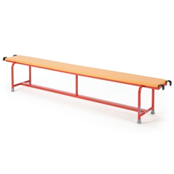 PADDED STEEL BALANCE BENCH  2M, ORANGE